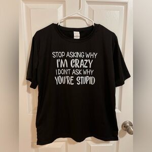 Black Graphic Tee - Short Sleeve